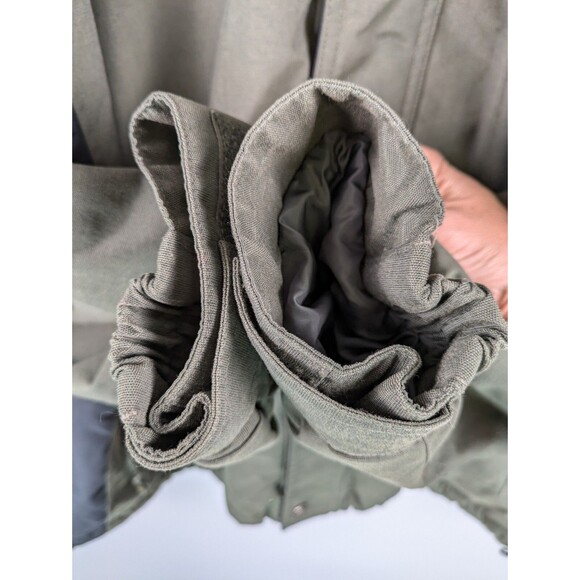 Columbia Jacket Men Large Green Sherpa Fleece Lined Full Zip Windbreaker - Picture 5 of 16